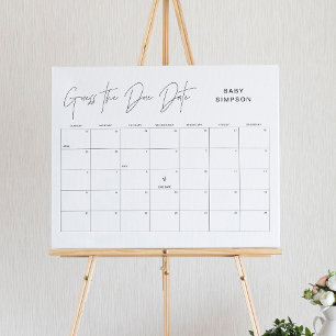 HARLOW denk dat het Baby shower 16x20 op de verval Poster