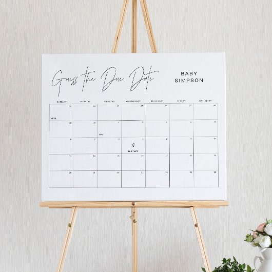 HARLOW denk dat het Baby shower 16x20 op de verval Poster