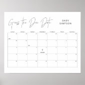 HARLOW denk dat het Baby shower 16x20 op de verval Poster (Voorkant)