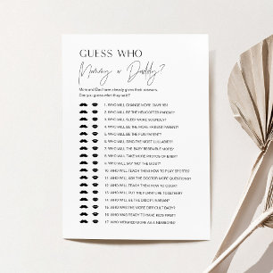 HARLOW die het zei Kaart van mama of papa Baby