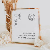 HARLOW Donut Bar Wedding Sign Poster