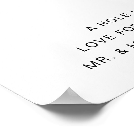 HARLOW Donut Bar Wedding Sign Poster (Hoek)