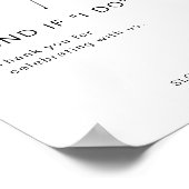 HARLOW Donut Wedding Sign. Donut.. Poster (Hoek)