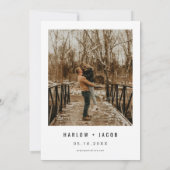 HARLOW Edgy Bold Modern We Do Foto Huwelijk Kaart (Achterkant)