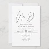 HARLOW Edgy Bold Modern We maken foto-bruiloft Kaart (Voorkant)