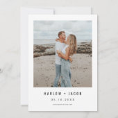 HARLOW Edgy Bold Modern We maken foto-bruiloft Kaart (Achterkant)