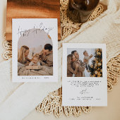 HARLOW Edgy Modern Arch Prettige feestdagen Kaart