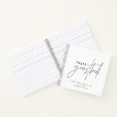 HARLOW Edgy Modern Minimalistisch Fotogastenboek Notitieboek (Binnen)