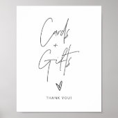 HARLOW Edgy Moderne Minimalist Cards & Gifts Sign Poster (Voorkant)