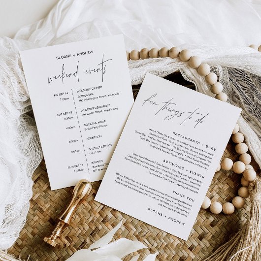 HARLOW Fun Dingen om een welkomstbrief te doen Kaart