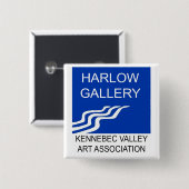 Harlow Gallery/KVAA Logo Button (Voorkant /achterkant)