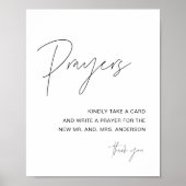 HARLOW gebeden voor de bruid & bruidegom trouwbord Poster (Voorkant)