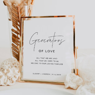 HARLOW Generatie van Liefde Trouwbord Poster