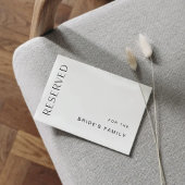 HARLOW Gereserveerd 5x7 platte Kaart of teken