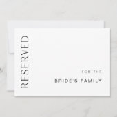 HARLOW Gereserveerd 5x7 platte Kaart of teken (Voorkant)