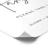 HARLOW Huwelijks Waaiers Handtekening Poster (Hoek)