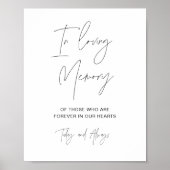 HARLOW in liefdevolle herinnering trouwteken Poster (Voorkant)