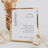 HARLOW Kippot Yarmulke Wedding Sign Poster