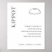 HARLOW Kippot Yarmulke Wedding Sign Poster (Voorkant)