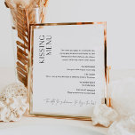 HARLOW Kissingmenu Weddenschap Poster<br><div class="desc">Harlow Collectie - een perfecte combinatie van schone verfijning en moderne flair. Het is ontworpen met een modern scriptlettertype dat stijl en elegantie uitsluit. Elk product in het collectie is doordacht gemaakt om een blik te tonen die zowel tijdloos als trendloos is.</div>