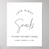 HARLOW Late Night Snacks Weddenschap Poster (Voorkant)