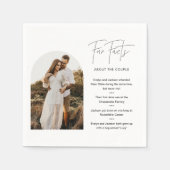 HARLOW Leuke Feiten over de bruid en bruidegom Fot Servet (Voorkant)