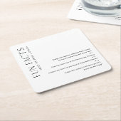 HARLOW Leuke Feiten over het bruid & bruidegom Ond Kartonnen Onderzetters (Schuin)