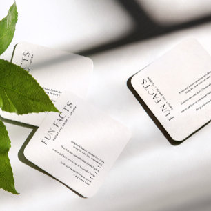 HARLOW Leuke Feiten over het bruid & bruidegom Ond Kartonnen Onderzetters