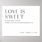 HARLOW Love is Sweet Sign Poster (Voorkant)