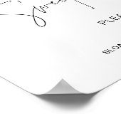 HARLOW Love is Sweet Weduwen Favor Sign Poster (Hoek)