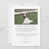 HARLOW Minimalist Bohemian Weddenschap Hartelijk d Kaart (Achterkant)