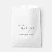 HARLOW Minimalist Dank u Vrijgezellenfeest Bedankzakje (Voorkant)