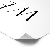 HARLOW Minimalist Wedding Welkomstteken 18x24 Poster (Hoek)