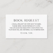 HARLOW Minimalistisch Baby Boek Aanvraag Invoegen Informatiekaartje (Voorkant)