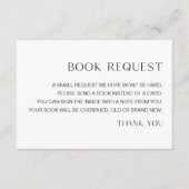 HARLOW Minimalistisch Baby Boek Aanvraag Invoegen Informatiekaartje (Voorkant)