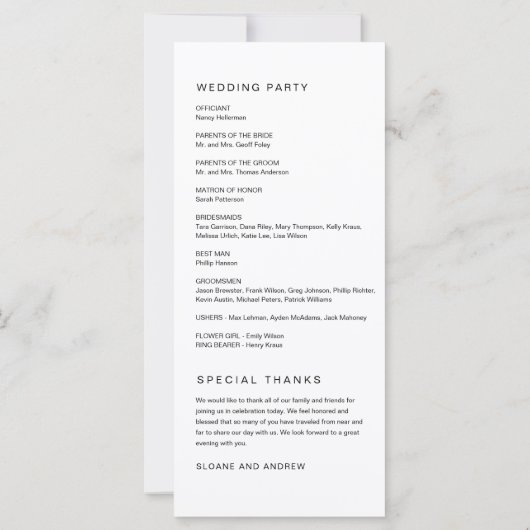 HARLOW-minimalistisch weddenschapsprogramma 4x9 (Achterkant)