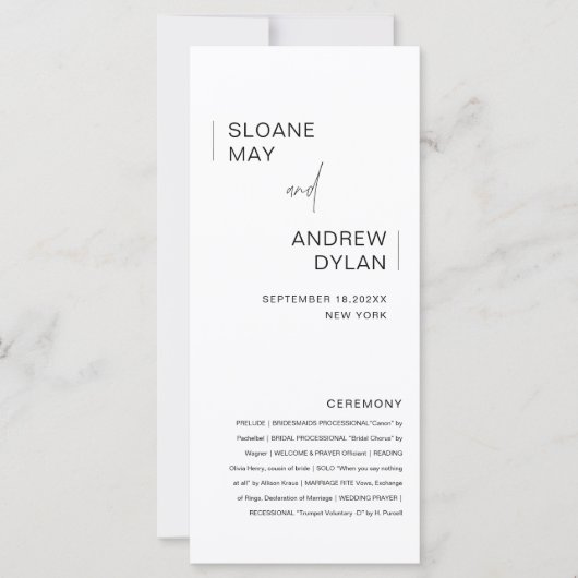 HARLOW-minimalistisch weddenschapsprogramma 4x9 (Voorkant)