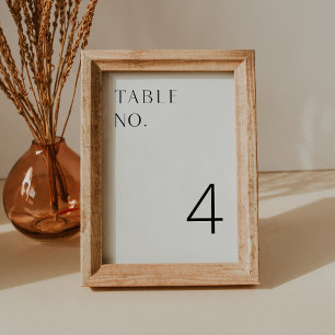 HARLOW Minimalistische moderne tafel nummer Kaart