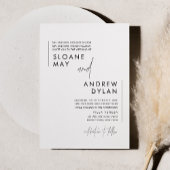 HARLOW minimalistische uitnodiging voor bruiloft