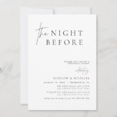 HARLOW Modern De avond voor het repetitiediner Kaart (Voorkant)