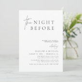 HARLOW Modern De avond voor het repetitiediner Kaart (Staand voorkant)