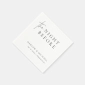 HARLOW Modern De avond voor het repetitiediner Servet (Hoek)