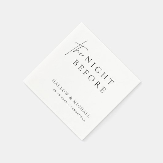 HARLOW Modern De avond voor het repetitiediner Servet (Hoek)