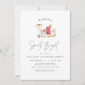 HARLOW Modern Holiday Cocktail kerst Kaart (Voorkant)