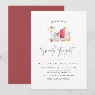 HARLOW Modern Holiday Cocktail kerst Kaart