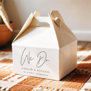HARLOW Modern Minimalist We doen bruiloft Bedankdoosjes