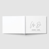 HARLOW Modern Minimalist We doen bruiloft Gastenboek (Volledig)