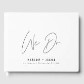 HARLOW Modern Minimalist We doen bruiloft Gastenboek (Voorkant)