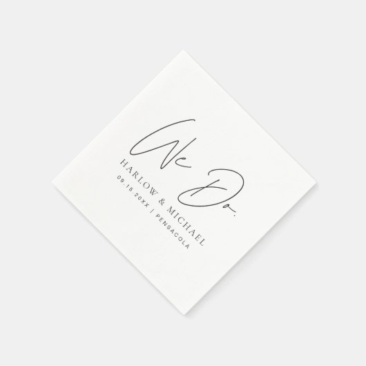 HARLOW Modern Minimalist We doen bruiloft Servet (Hoek)