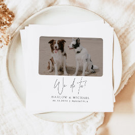 HARLOW Modern Minimalist We doen bruiloft Servet